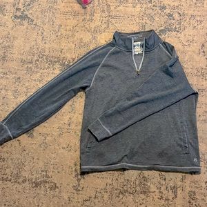 Margaritaville blue zipper pullover sweater